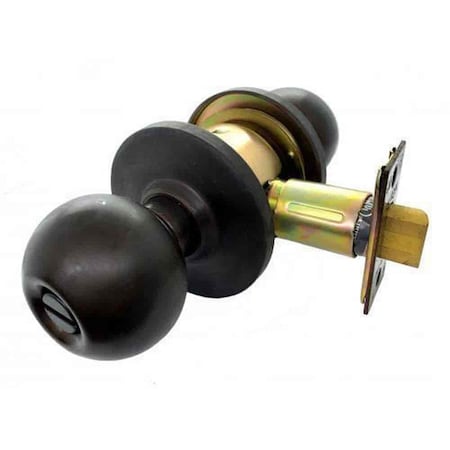 Tento Campait Left Hand Naples Lever with Round Rose Passage Lockset Grade 3, Oil Rubbed Bronze TE3236617